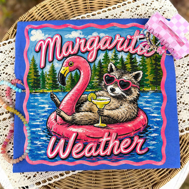 Margarita Weather Raccoon Wholesale Tee