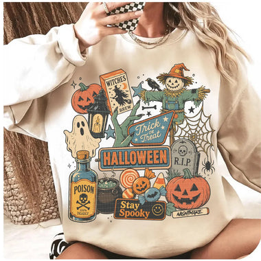 Halloween Collage Wholesale Sweatshirt
