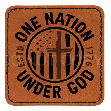 One Nation Under God Leather Patches *Patch Only*