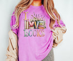 I Love Books DTF Transfer