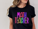 Bright Math Teacher DTF Transfer