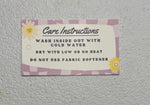 Care Instruction Hang Tags 2”x2”