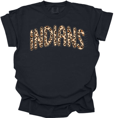 Indians Leopard Print Mascot DTF Transfer (E)