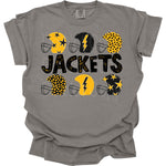 Jackets Black/Gold Helmet DTF Transfer (DB)