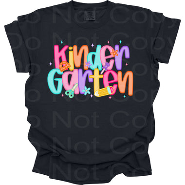 Kindergarten Bright Frosted DTF Transfer (E)