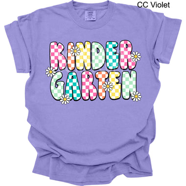 Kindergarten Daisy Check DTF Transfer (E)
