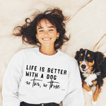 Life is Better with A Dog Single Color Screen J21