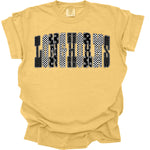 Longhorns with Leopard Check Stars DTF Transfer (E)