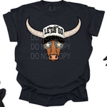Longhorns Trucker Mascot DTF Transfer (E)