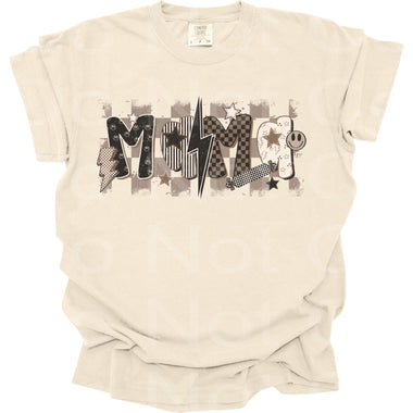 Mama Brown Grunge(Single Word) DTF Transfer (SCD)