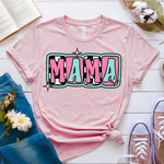 Mama pink/teal DTF Transfer