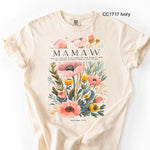 Mamaw Poppy Flowers DTF Transfer