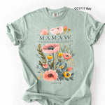 Mamaw Poppy Flowers DTF Transfer