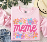 Meme Floral DTF Transfer
