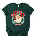 Vintage Merry Christmas Santa DTF Transfer (E)