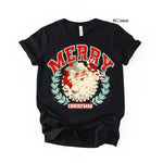 Vintage Merry Christmas Santa DTF Transfer (E)