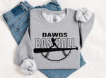 Dawgs Baseball BLACK INK DTF Transfer