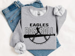 Eagles Baseball BLACK INK DTF Transfer