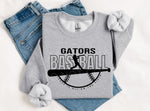 Gators Baseball BLACK INK DTF Transfer