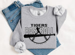 Tigers Baseball BLACK INK DTF Transfer
