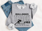 Bulldogs Track & Field BLACK INK DTF Transfer