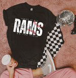 Leave It All On The Field RAMS Baseball WHITE DTF Transfer