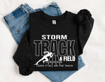 Storm Track & Field WHITE INK DTF Transfer