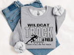 Wildcat Track & Field BLACK INK DTF Transfer