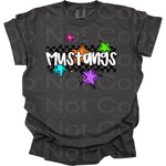 Mustangs Bright Star Check DTF Transfer