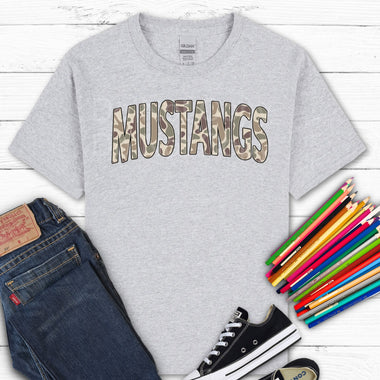 Mustangs Camo DTF Transfer (E)