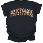 Mustangs Leopard Print Mascot DTF Transfer (E)