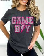 Game Day Dalmatian Applique Screen Print High Heat Transfer T73