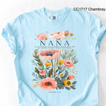 Nana Poppy Flowers DTF Transfer