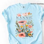 Nannie Poppy Flowers DTF Transfer