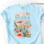 Nonna Poppy Flowers DTF Transfer