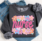 Nurse Floral DTF Transfer