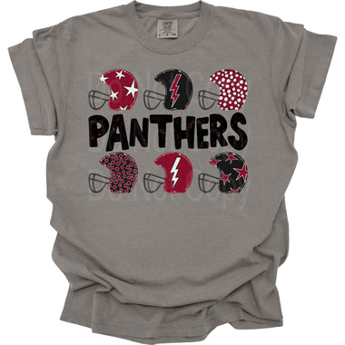 Panthers Crimson/Black Helmet DTF Transfer (DB)