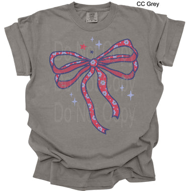 Patriotic Coquette Bow DTF Transfer