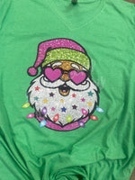 Faux Sparkle Santa Screen Print High Heat Transfer T83