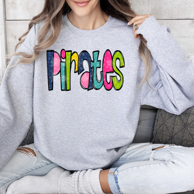 Bold Colorful Pirates DTF Transfer