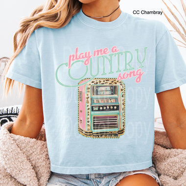 Play Me a Country Song DTF Transfer