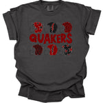 Quakers Crimson/Black Helmet DTF Transfer (DB)