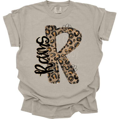 Rams Leopard Initial DTF Transfer (KI)