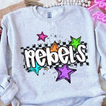 Rebels Bright Star Check Mascot DTF Transfer