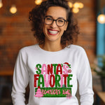 Santa's Favorite Teacher's Aide DTF Transfer (SBB)