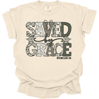 Saved by Grace Camo Mix DTF Transfer (E)