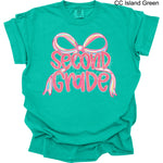 Second Grade Pink Bow DTF Transfer (E)