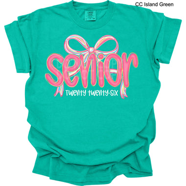 Senior 2026 Pink Bow DTF Transfer (E)