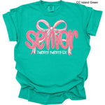 Senior 2026 Pink Bow DTF Transfer (E)