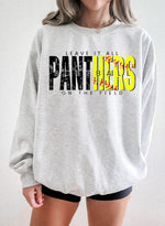 Leave It All On The Field PANTHERS Softball BLACK DTF Transfer